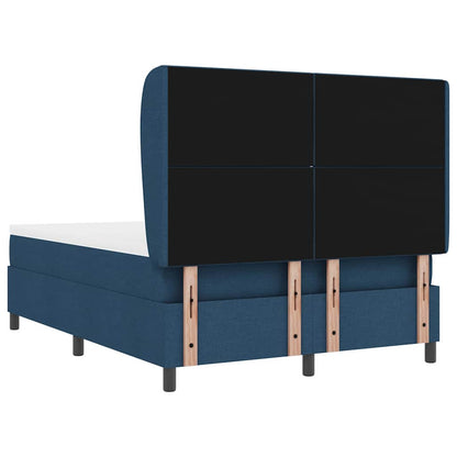 Letto a molle con testiera Blu 140 x 190 cm Tessuto | homemem39