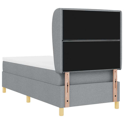 Letto a molle con materasso Grigio chiaro 200 x 80 cm Tessuto | homemem39
