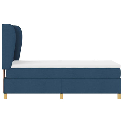 Letto a molle con materasso Blu 190 x 90 cm Tessuto | homemem39