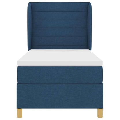 Letto a molle con materasso Blu 200 x 90 cm Tessuto | homemem39