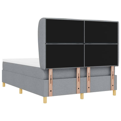 Letto a molle con materasso Grigio chiaro 190 x 140 cm Tessuto | homemem39