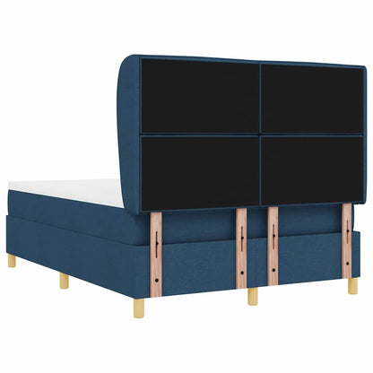 Letto a molle con materasso Blu 190 x 140 cm Tessuto | homemem39
