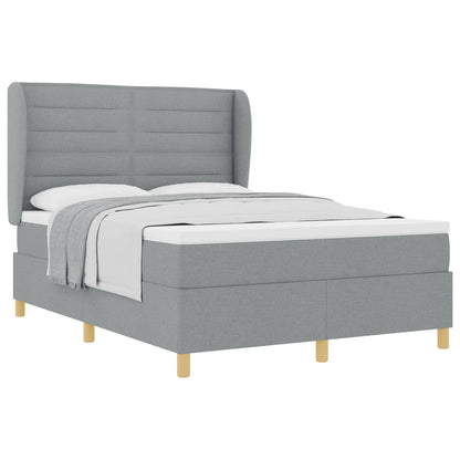 Letto a molle con materasso Grigio chiaro 200 x 160 cm Tessuto | homemem39