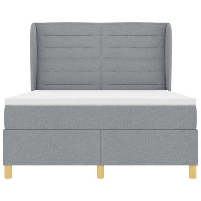 Letto a molle con materasso Grigio chiaro 200 x 160 cm Tessuto | homemem39