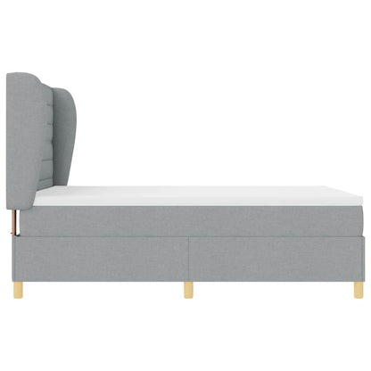 Letto a molle con materasso Grigio chiaro 200 x 160 cm Tessuto | homemem39