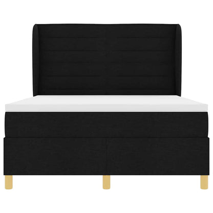 Letto a molle con materasso Nero 200 x 160 cm Tessuto | homemem39