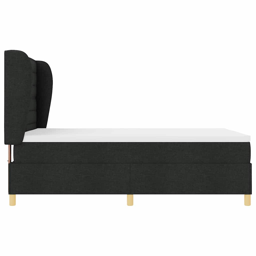Letto a molle con materasso Nero 200 x 160 cm Tessuto | homemem39