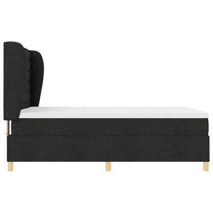 Letto a molle con materasso Nero 200 x 160 cm Tessuto | homemem39
