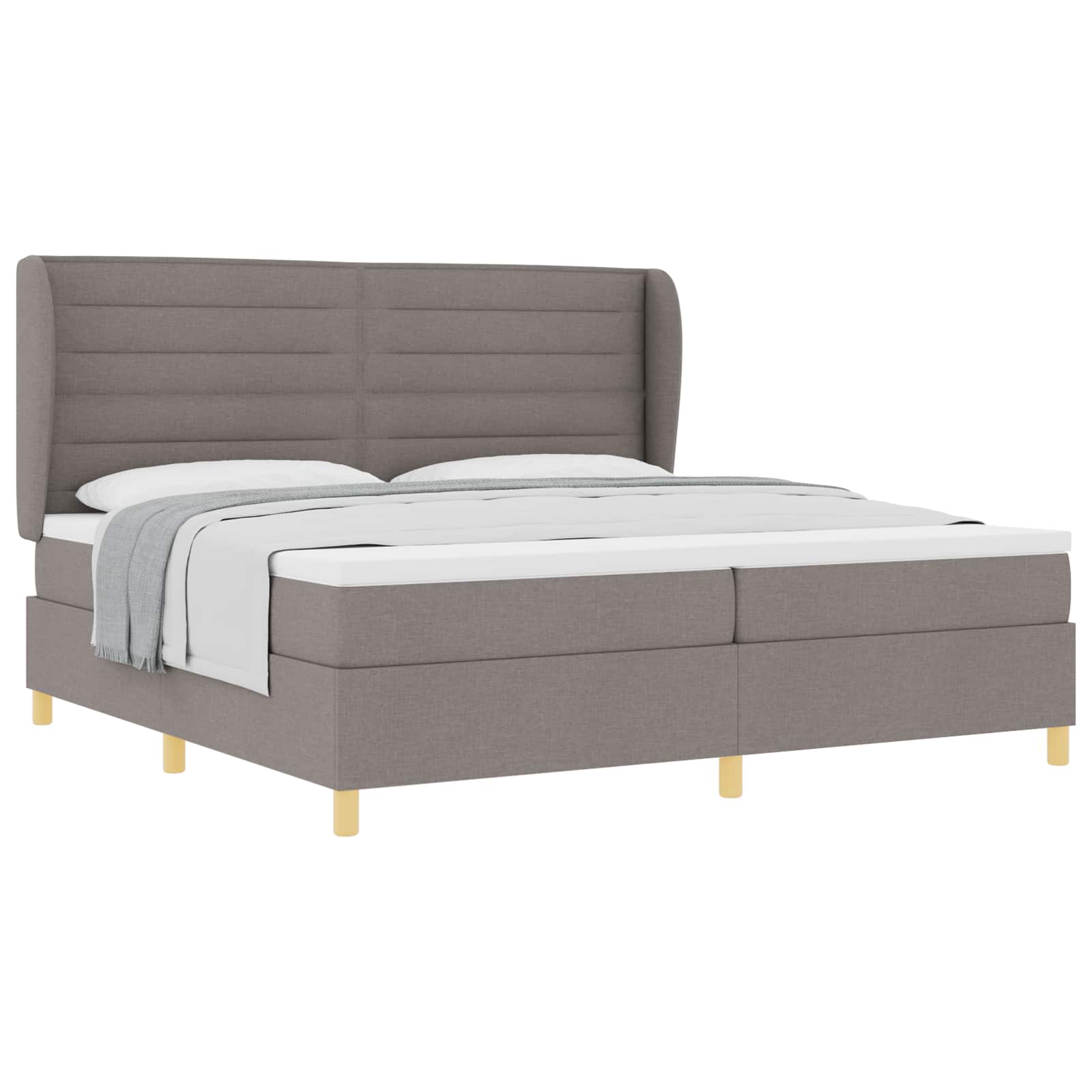 Letto a molle con materasso Talpa 200 x 200 cm Tessuto | homemem39