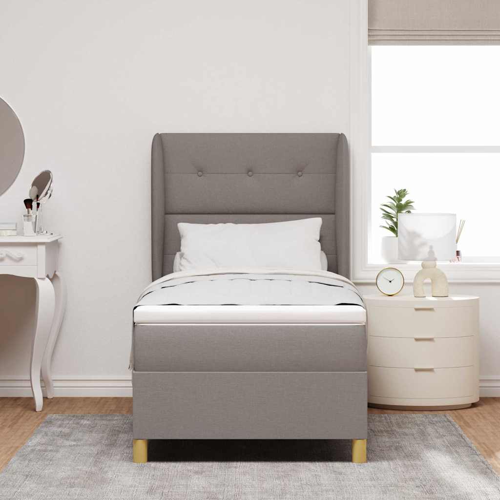 Letto a molle con testiera Talpa 200 x 100 cm Tessuto | homemem39