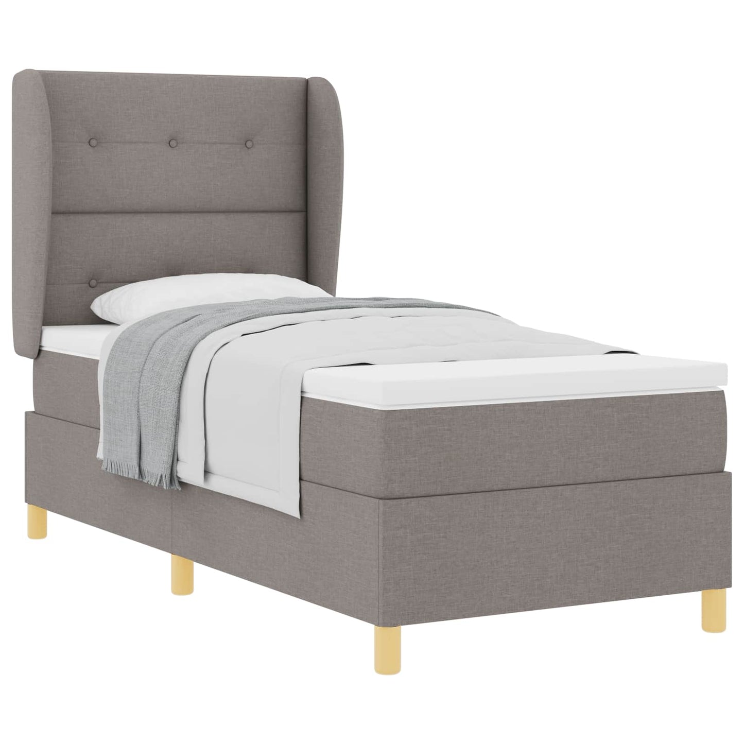 Letto a molle con testiera Talpa 200 x 100 cm Tessuto | homemem39