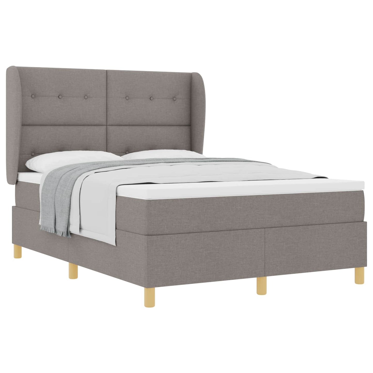 Letto a molle con testiera Talpa 200 x 140 cm Tessuto | homemem39