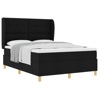 Letto a molle con testiera Nero 200 x 160 cm Tessuto | homemem39