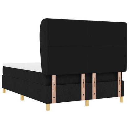 Letto a molle con testiera Nero 200 x 160 cm Tessuto | homemem39