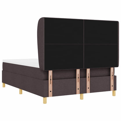 Letto a molle con testiera Marrone Scuro 200 x 160 cm Tessuto | homemem39
