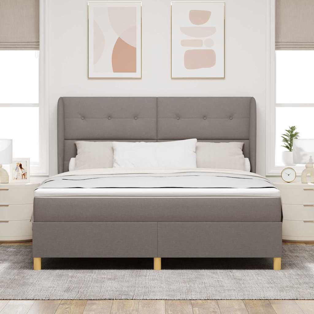 Letto a molle con testiera Talpa 200 x 180 cm Tessuto | homemem39