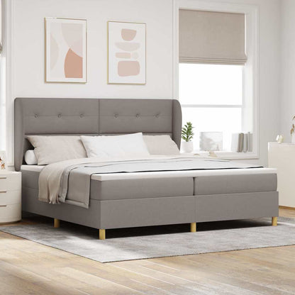 Letto a molle con testiera Talpa 200 x 200 cm Tessuto | homemem39