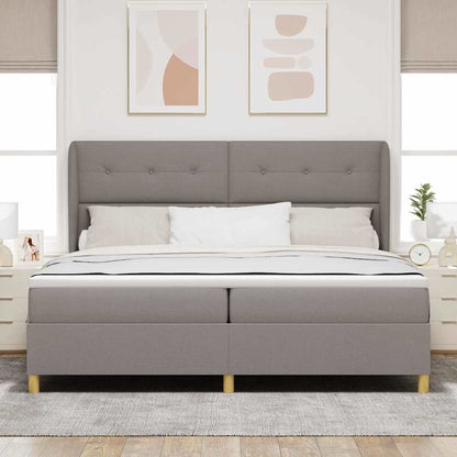 Letto a molle con testiera Talpa 200 x 200 cm Tessuto | homemem39