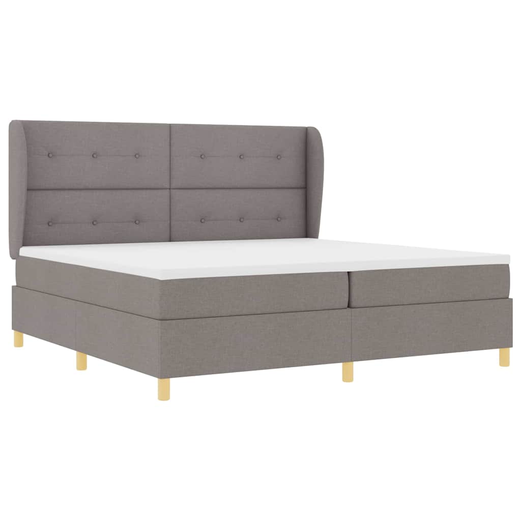 Letto a molle con testiera Talpa 200 x 200 cm Tessuto | homemem39
