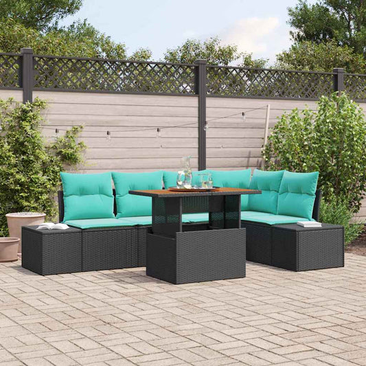 Set Divano da Giardino 6 pz 5-Numero di posti | homemem39