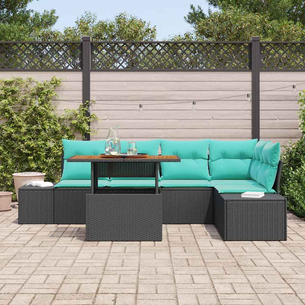 Set Divano da Giardino 6 pz 5-Numero di posti | homemem39