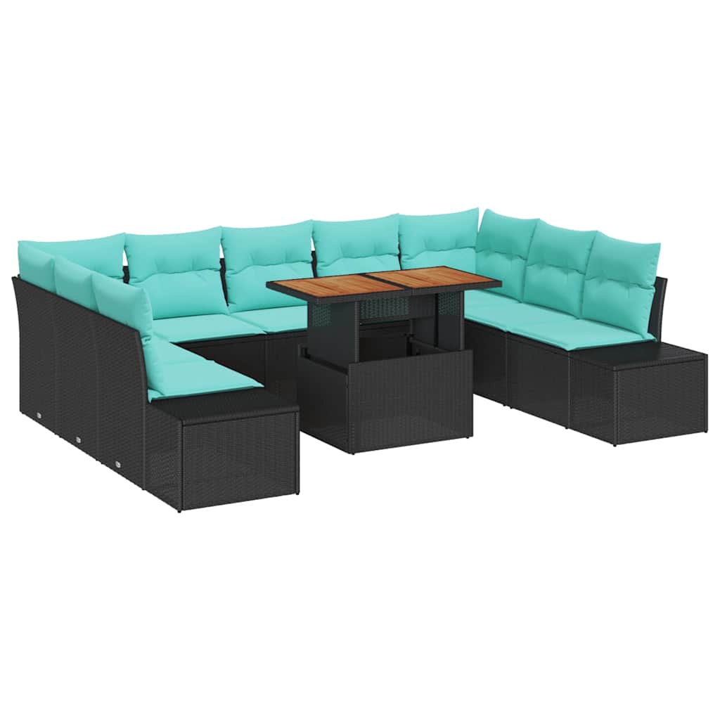 Set Divano da Giardino 10 pz 9-Numero di posti | homemem39