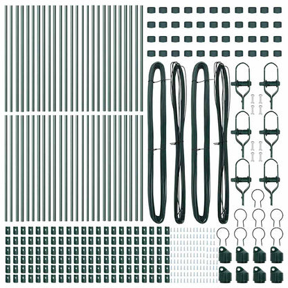 Palo della recinzione 52 pcs Verde 3,2 x 3,2 x 120 cm | homemem39
