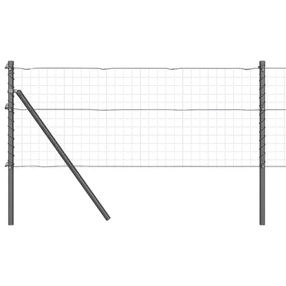 Palo della recinzione 52 pcs Grigio 3,2 x 3,2 x 80 cm | homemem39