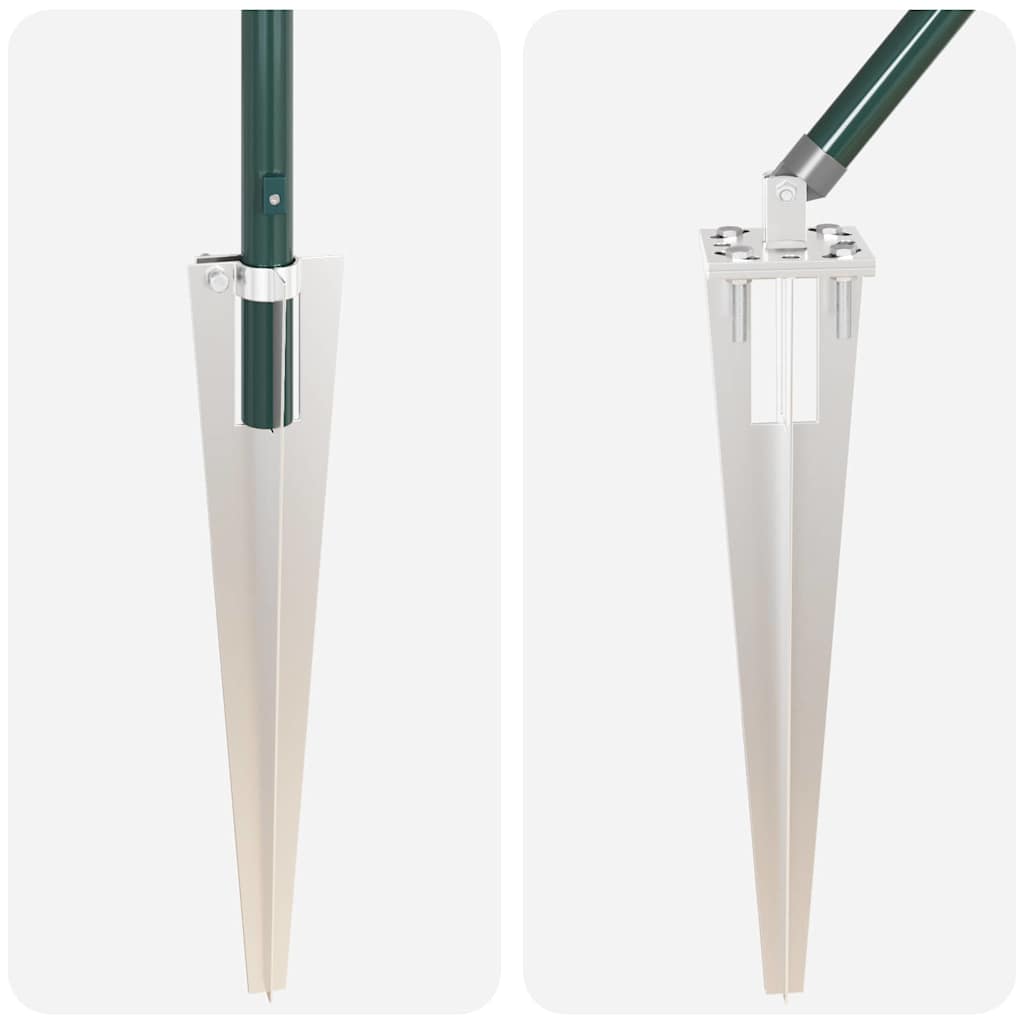 Palo da recinzione con picchetto a terra 26 pz Verde | homemem39