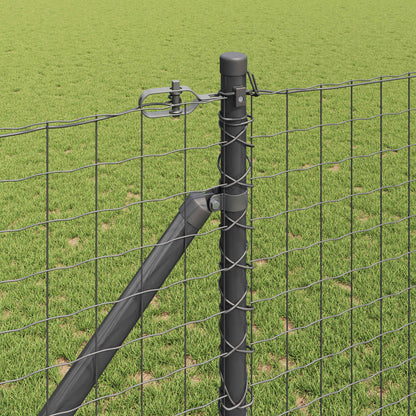 Palo da recinzione con picchetto a terra 52 pz Grigio