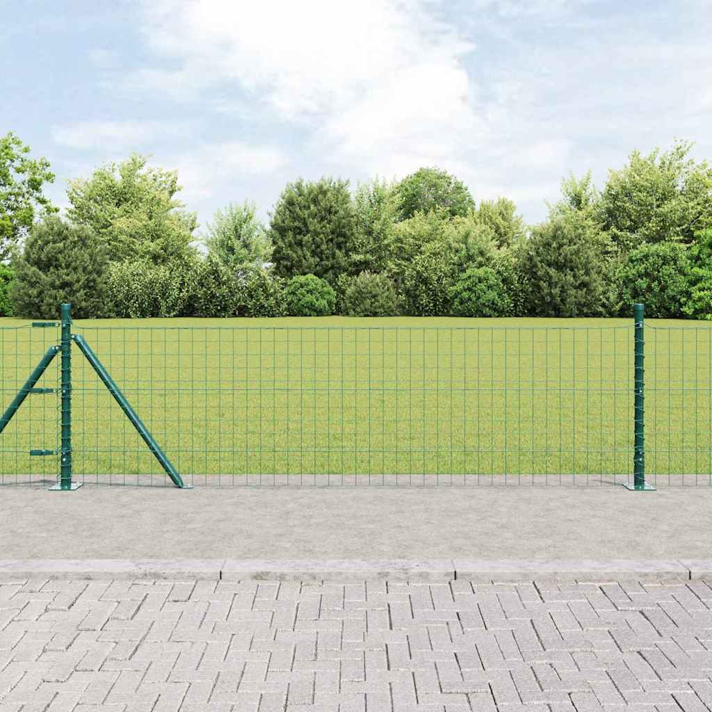 Palo per recinzione con base in cemento 52 pz Verde | homemem39