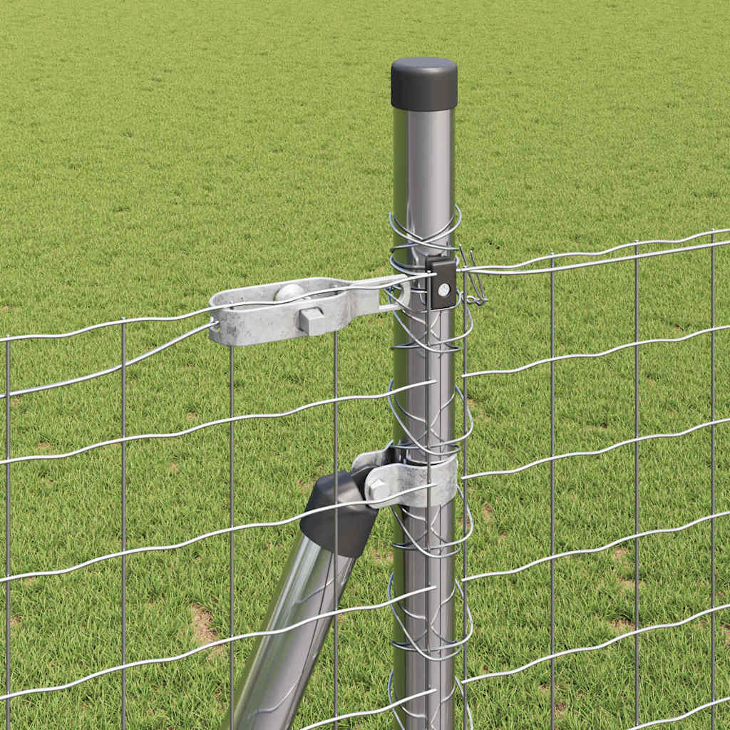 Palo per recinzione con base in cemento 26 pz Argento | homemem39