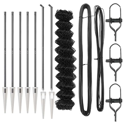 Palo della recinzione Grigio 10 x 1,4 m (maglia 60 x 60 mm)