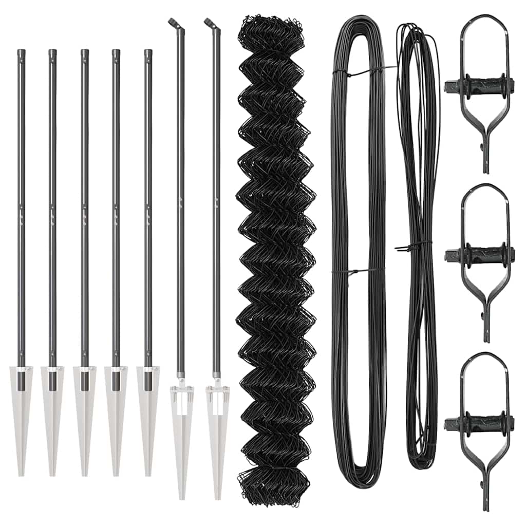 Palo della recinzione Grigio 10 x 1,6 m (rete 60 x 60 mm)