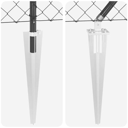 Palo della recinzione Grigio 25 x 0,6 m (rete di 60 x 60 mm)