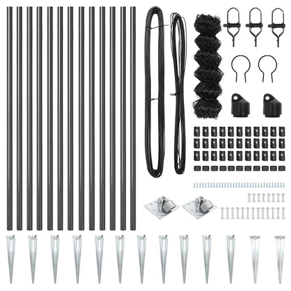Palo della recinzione Grigio 25 x 0,6 m (rete di 60 x 60 mm)