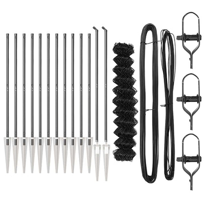 Palo della recinzione Grigio 25 x 1,4 m (maglia 60 x 60 mm)