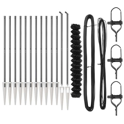 Palo della recinzione Grigio 25 x 1,5 m (mesh 60 x 60 mm)