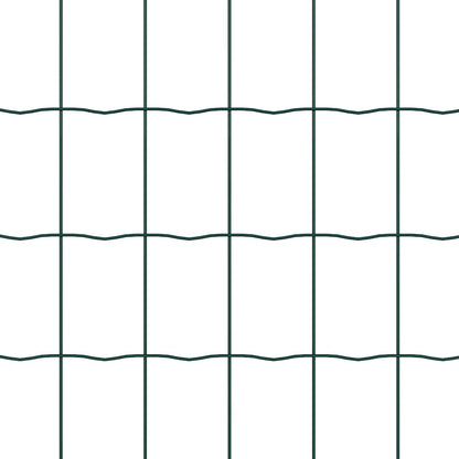 Recinzione con Posto Verde 0,4 x 10 m Acciaio e PVC