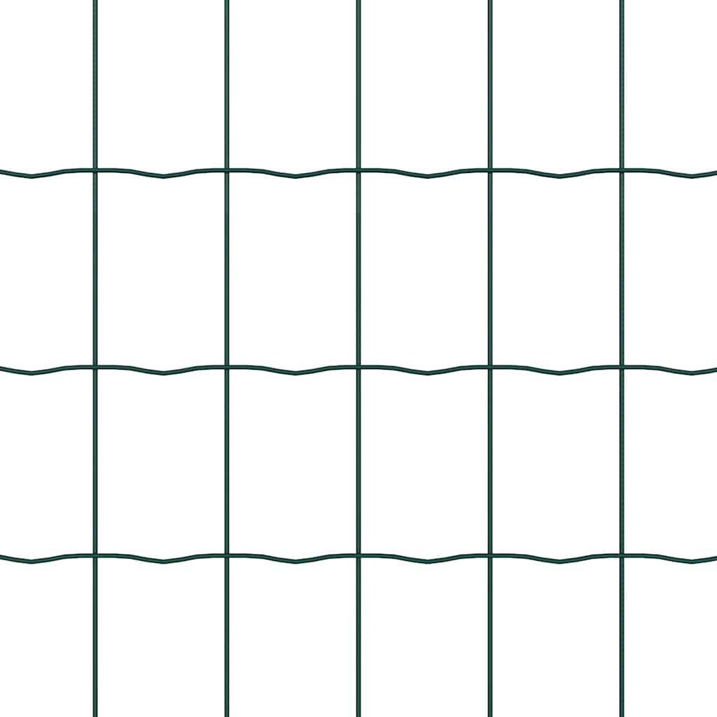 Recinzione con Posto Verde 0,4 x 25 m Acciaio e PVC