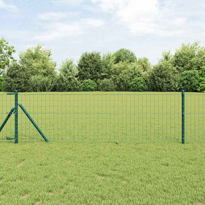 Recinzione con Posto Verde 0,4 x 25 m Acciaio e PVC