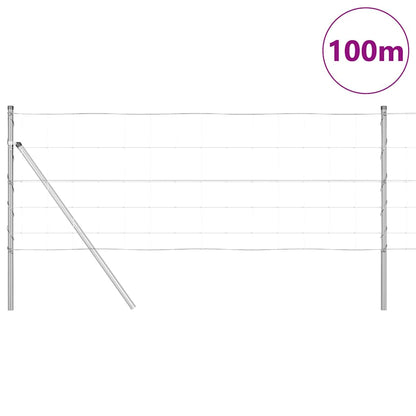 Palo della recinzione Zincato 100 x 0,8 m Acciaio | homemem39