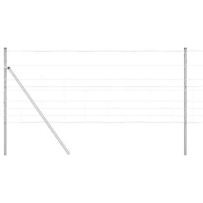 Palo della recinzione Zincato 100 x 1 m Acciaio | homemem39
