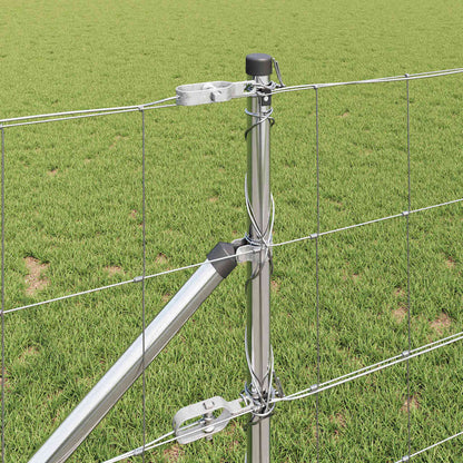 Palo della recinzione Zincato 25 x 0,8 m Acciaio | homemem39