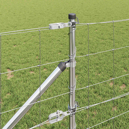 Palo della recinzione Zincato 25 x 0,8 m Acciaio | homemem39
