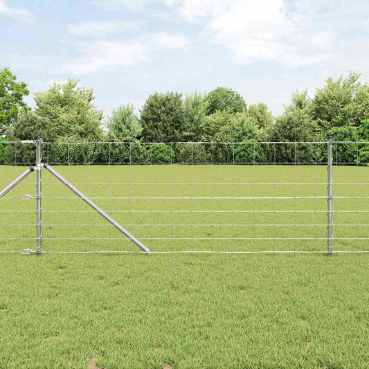Palo della recinzione Zincato 25 x 0,8 m Acciaio | homemem39