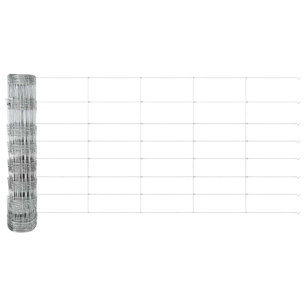 Palo della recinzione Zincato 25 x 0,8 m Acciaio | homemem39