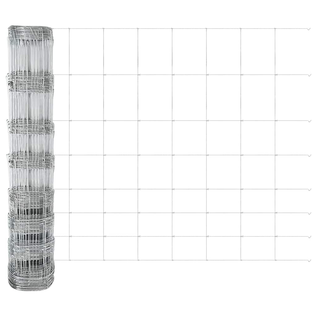 Palo della recinzione Zincato 25 x 1 m Acciaio | homemem39