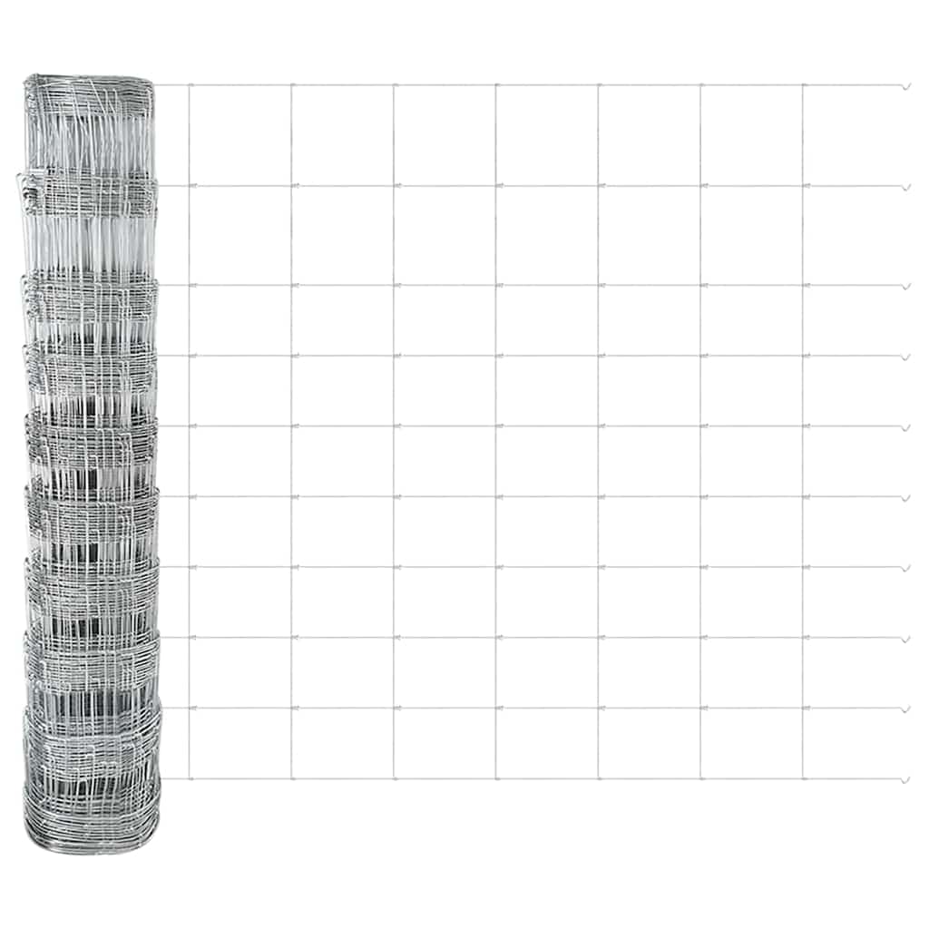 Palo della recinzione Zincato 25 x 1 m Acciaio | homemem39