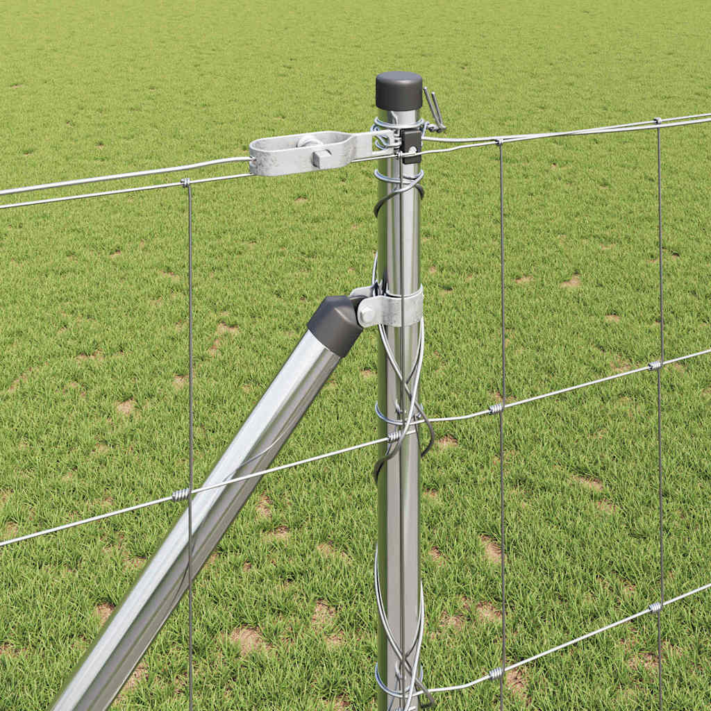 Palo della recinzione Zincato 25 x 1,2 m Acciaio | homemem39